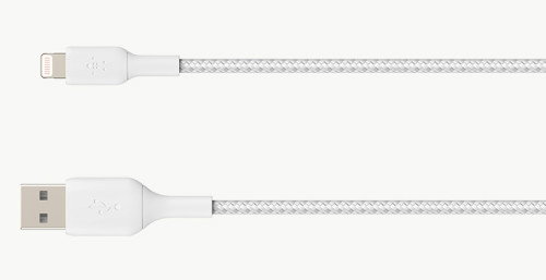 Belkin Cable con conector Lightning de 2 metros, color blanco - CAA002BT2MWH Belkin Cable con conector Lightning de 2 metros, color blanco - CAA002BT2MWH