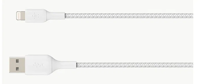 Belkin CAA002BT2MWH Cable Lightning a USB A 2 m Blanco - Certificado MFi para iPhone y iPad