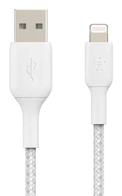 Belkin CAA002BT2MWH Cable Lightning a USB A 2 m Blanco - Certificado MFi para iPhone y iPad