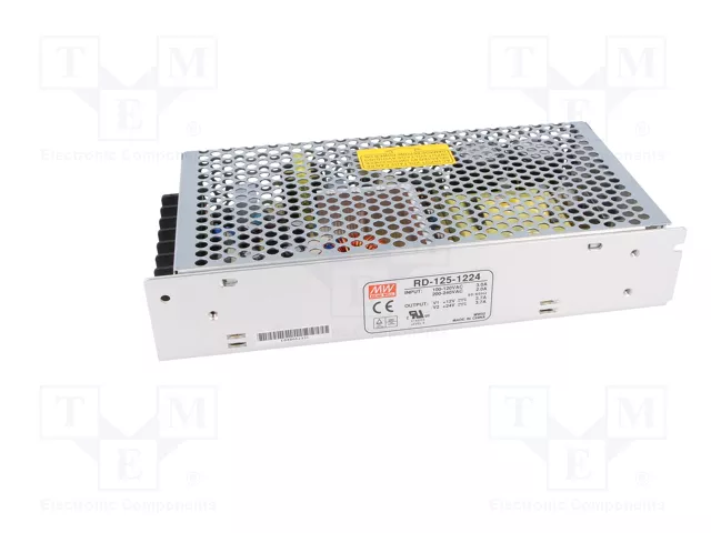 MEAN WELL RD-125-1224 Alimentador de impulso 133,2W 12VDC MEAN WELL RD-125-1224 Alimentador de impulso 133,2W 12VDC