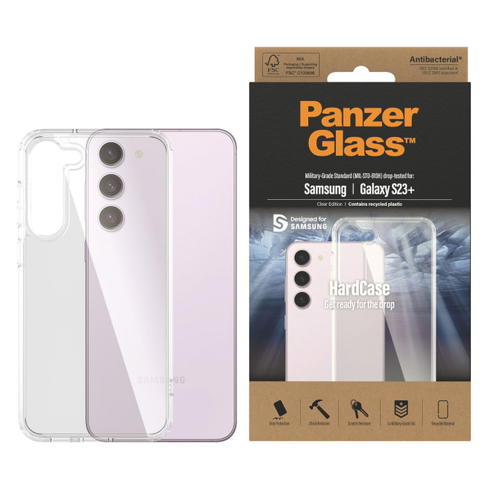 PanzerGlass HardCase Funda para Samsung Galaxy S23+ Transparente