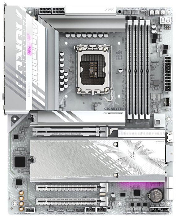 Gigabyte B860 AORUS ELITE WIFI7 ICE Blanco Gigabyte B860 AORUS ELITE WIFI7 ICE Blanco