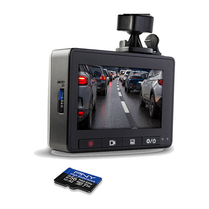 PNY Technologies PRO Elite High Endurance Tarjeta de Memoria MicroSDXC 256 GB Clase 10 UHS-I U3 V30 A2, Lectora 100 MB/s, Resistente a Agua, Golpes y Temperatura, con Adaptador SD