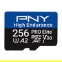PNY Technologies PRO Elite High Endurance Tarjeta de Memoria MicroSDXC 256 GB Clase 10 UHS-I U3 V30 A2, Lectora 100 MB/s, Resistente a Agua, Golpes y Temperatura, con Adaptador SD