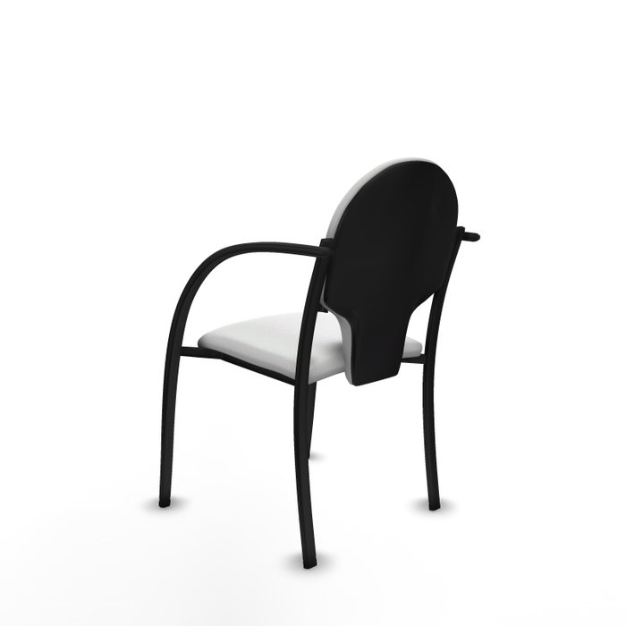 PIQUERAS Y CRESPO Silla Hellín Tapizada en Tela Blanca con Brazos Fijos PIQUERAS Y CRESPO Silla Hellín Tapizada en Tela Blanca con Brazos Fijos