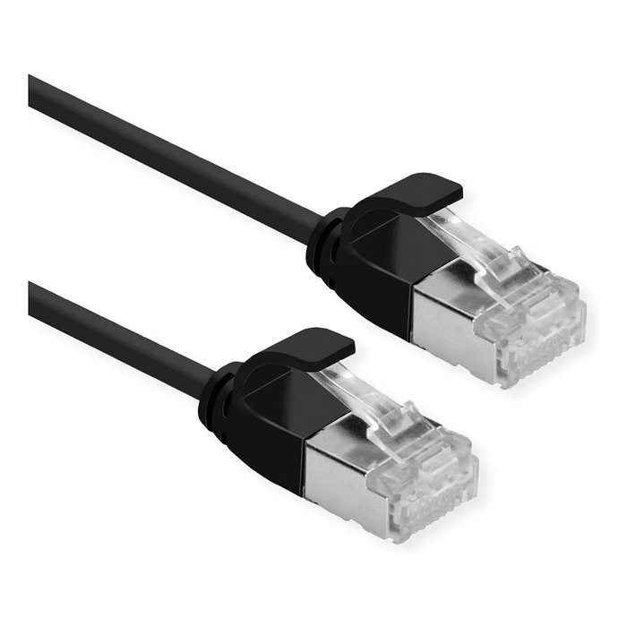 ROLINE GREEN Patchkabel Cat.6A U/FTP 3 m Negro