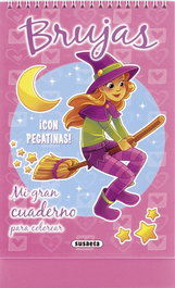 SUSAETA EDICIONES, Brujas (+ pegatinas) - Mi gran cuaderno para colorear