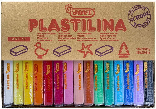 Jovi Plastilina 15 Pastillas de 350 g Colores Surtidos