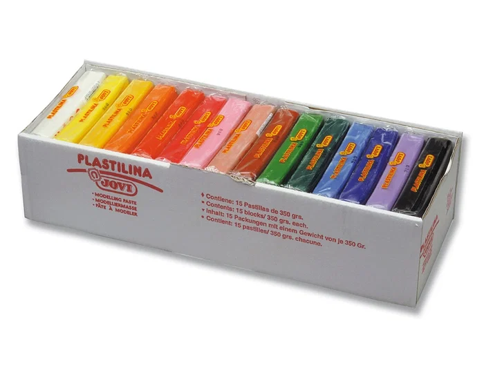 Jovi Plastilina Pastilla 350 gr Colores Surtidos Caja Expositora 15 Ud Jovi Plastilina Pastilla 350 gr Colores Surtidos Caja Expositora 15 Ud