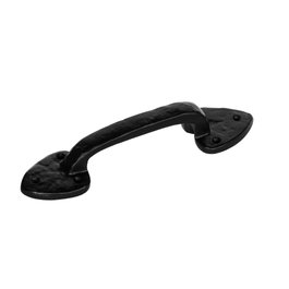 Edm Tirador de puerta de hierro forjado negro 210 mm