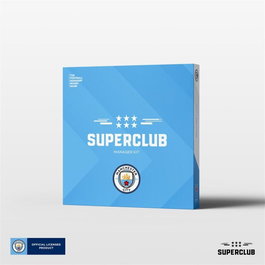 Asmodee Superclub Manchester City Manager Kit - Juego de Mesa Expansión Oficial en Inglés - Requiere Juego Base, Fútbol y Estrategia