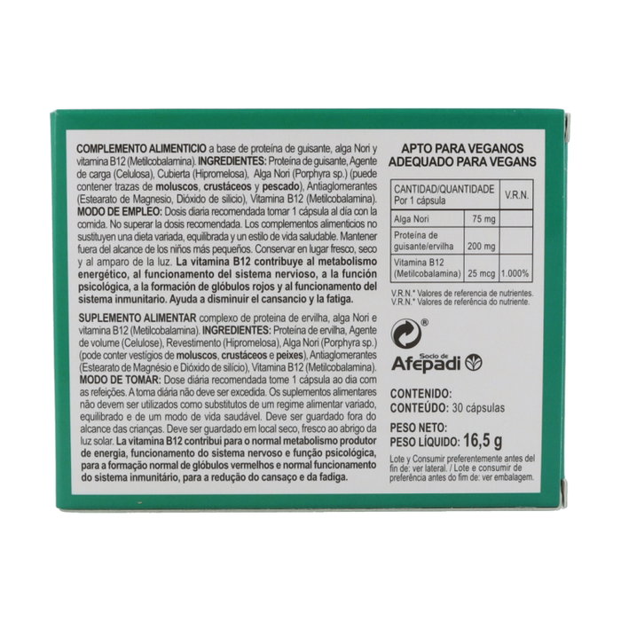 Integralia Vitamina B12 30 cápsulas