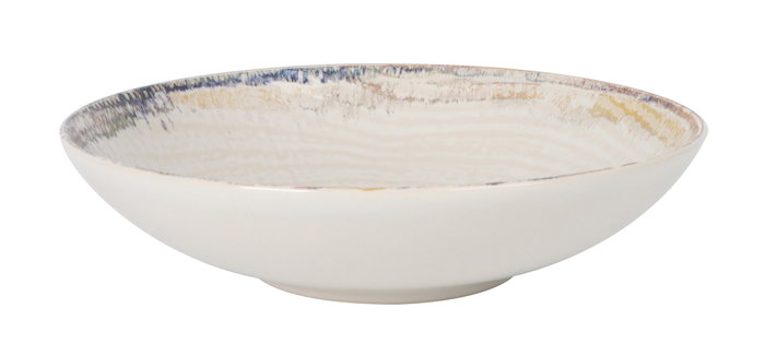La Mediterranea Plato Hondo Albus Monaco Brillo ø21cm