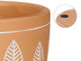 Ibergarden Maceta Terracota Hojas Redonda 12.5x10 cm Marrón Cemento (Set de 12)