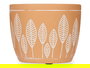 Ibergarden Maceta Terracota Hojas Redonda 12.5x10 cm Marrón Cemento (Set de 12)