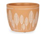 Ibergarden Maceta Terracota Hojas Redonda 12.5x10 cm Marrón Cemento (Set de 12)