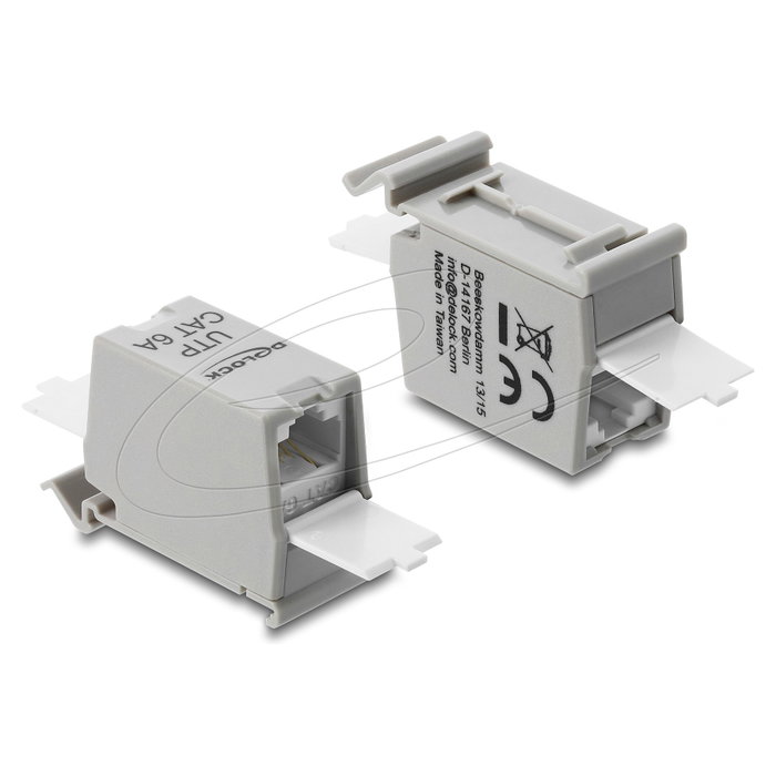 DeLOCK 90934 Módulo Keystone RJ45 Cat.6A Hembra a Hembra con Tapa de Protección
