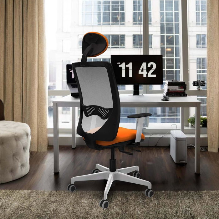 PIQUERAS Y CRESPO Silla de oficina Zulema Marrón oscuro y Gris