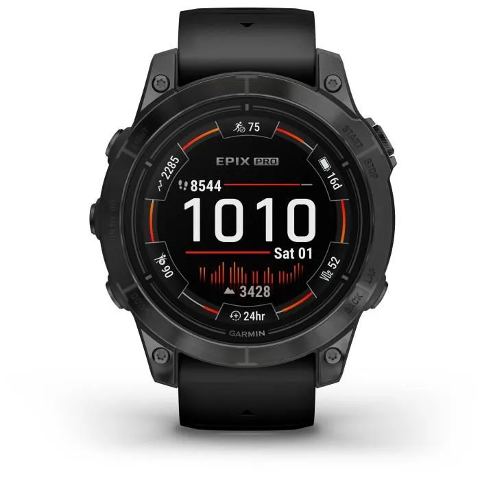 Garmin epix pro (gen 2) ed. standard black smartwatch 47mm