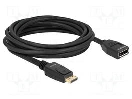DeLOCK 80004 Cable de extensión DisplayPort 1.2 4K 60 Hz 5 m, Negro