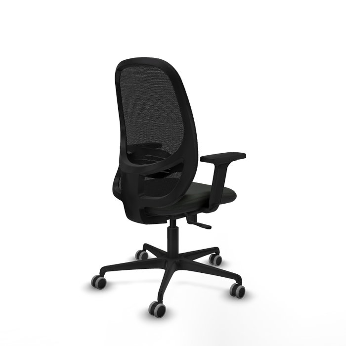 PIQUERAS Y CRESPO Silla de oficina Cilanco con mecanismo Sincro y brazos 2D - Negro