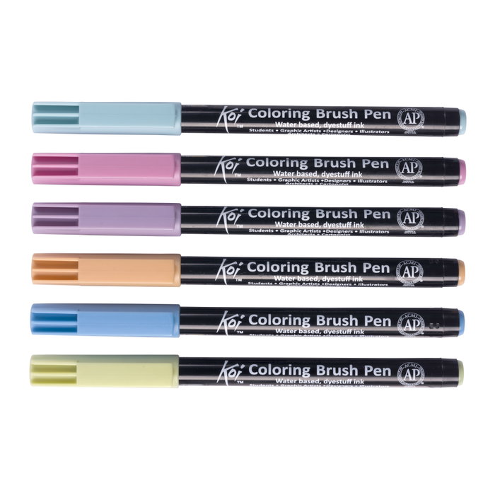 Sakura Koi Coloring Brush Pen set Earth, 6 colores Sakura Koi Coloring Brush Pen set Earth, 6 colores
