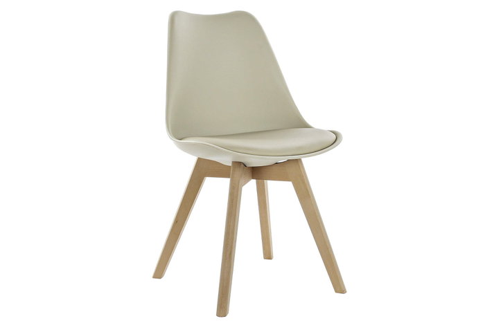 DKD Home Decor Silla Acolchada Azul de Poliester y Haya DKD Home Decor Silla Acolchada Azul de Poliester y Haya