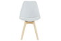 DKD Home Decor Silla Acolchada Azul de Poliester y Haya