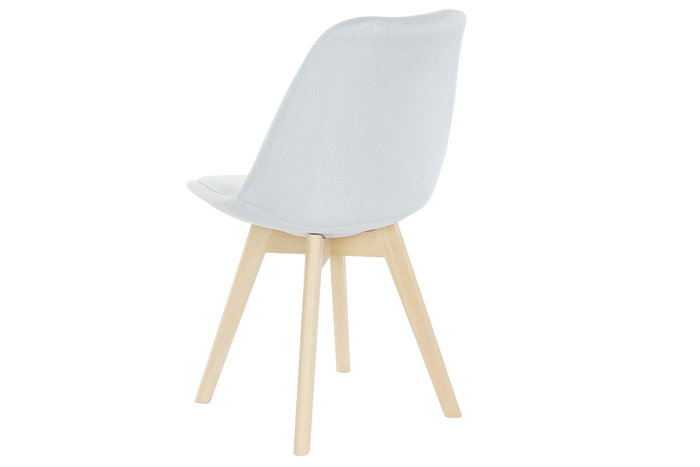 DKD Home Decor Silla Acolchada Azul de Poliester y Haya DKD Home Decor Silla Acolchada Azul de Poliester y Haya