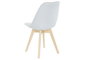 DKD Home Decor Silla Acolchada Azul de Poliester y Haya