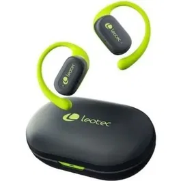Leotec Open Air Zenith Sport Auriculares Deportivos Bluetooth 5.4, Sonido Estéreo, Autonomía 6.5h, IPX5, Estuche Carga