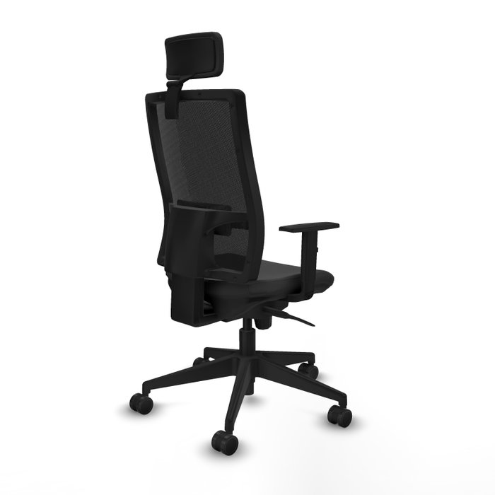 PIQUERAS Y CRESPO Silla de oficina Horna con mecanismo Sincro Gris oscuro/Negro