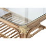 DKD Home Decor Mesa de Centro de Ratán y Bambú Natural