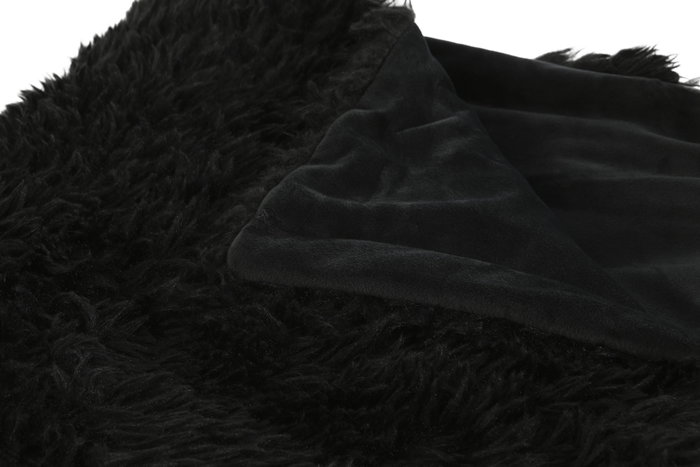 DKD Home Decor Manta para Sofá de Poliéster 130x170 cm Negro