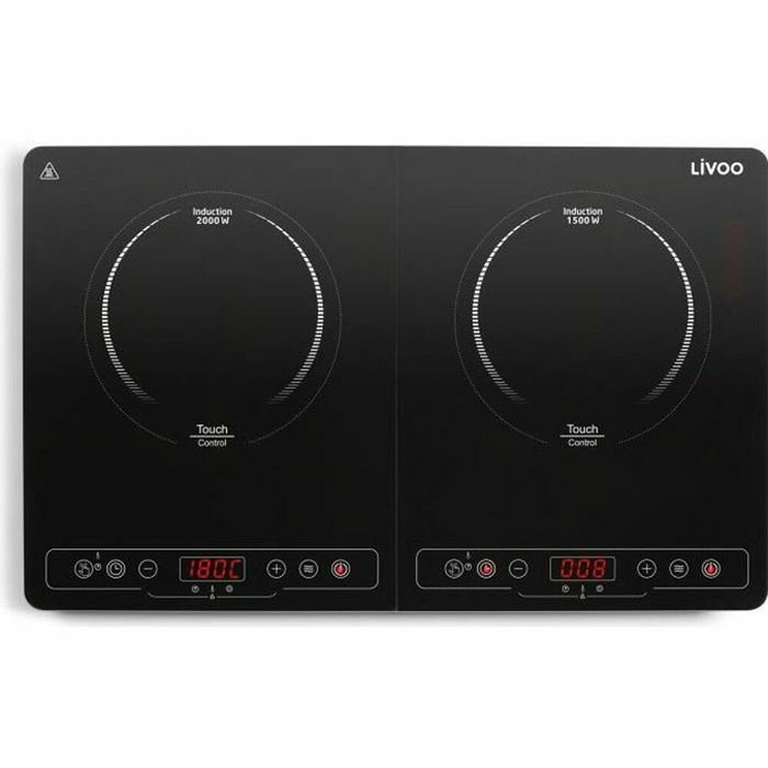 Livoo DOC236 Placa de inducción doble de 22cm - Negro Livoo DOC236 Placa de inducción doble de 22cm - Negro