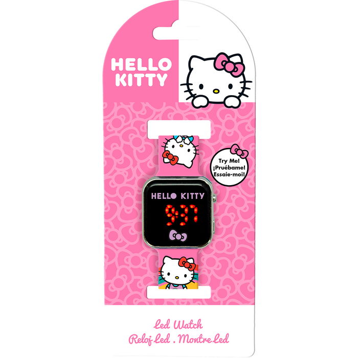 Kids Licensing Reloj Hello Kitty HK50201 Digital 24h Cierre Hebilla Ajustable Colorido +3 Años