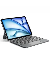 Inateck Funda con Teclado QWERTZ y Touchpad Gris KB04122