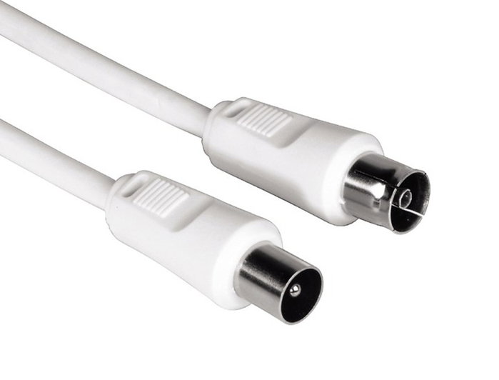 Hama Cable antena cable m-h 75db 3m blanco s/b Hama Cable antena cable m-h 75db 3m blanco s/b
