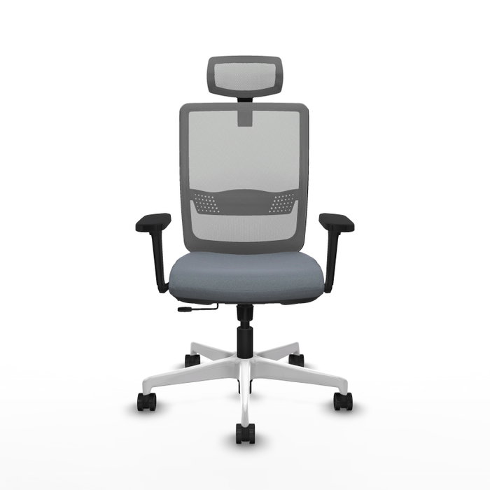 PIQUERAS Y CRESPO Silla de oficina Haches con mecanismo Sincro/Traslack, Gris