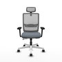 PIQUERAS Y CRESPO Silla de oficina Haches con mecanismo Sincro/Traslack, Gris