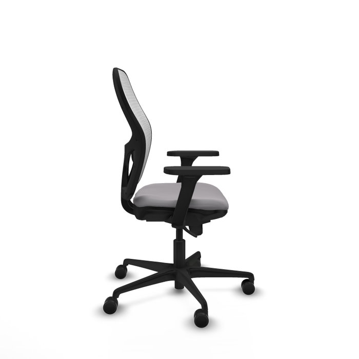 PIQUERAS Y CRESPO Silla de oficina Jorquera con mecanismo Sincro, Gris y Blanco