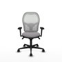 PIQUERAS Y CRESPO Silla de oficina Jorquera con mecanismo Sincro, Gris y Blanco