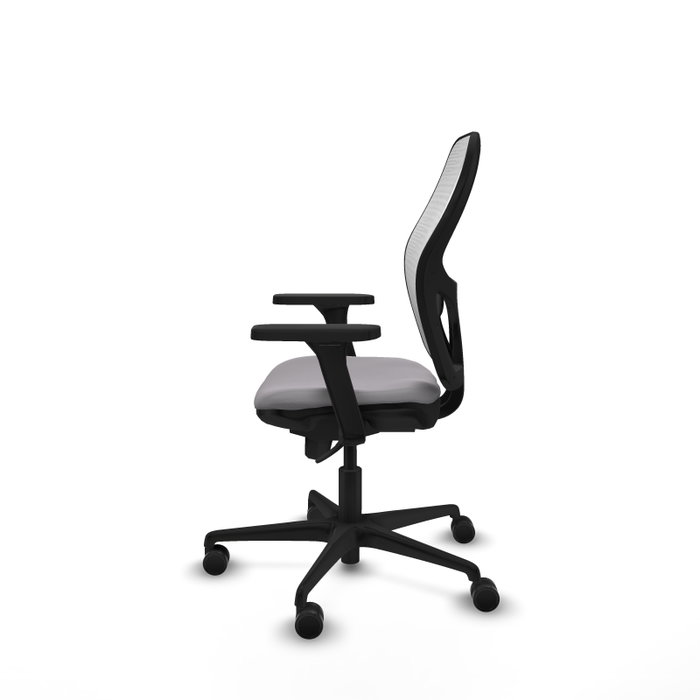 PIQUERAS Y CRESPO Silla de oficina Jorquera con mecanismo Sincro, Gris y Blanco