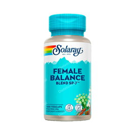 SOLARAY Female Balance 100 Cápsulas Vegetales - Suplemento para Desajustes Hormonales y Menopausia. Vegano.