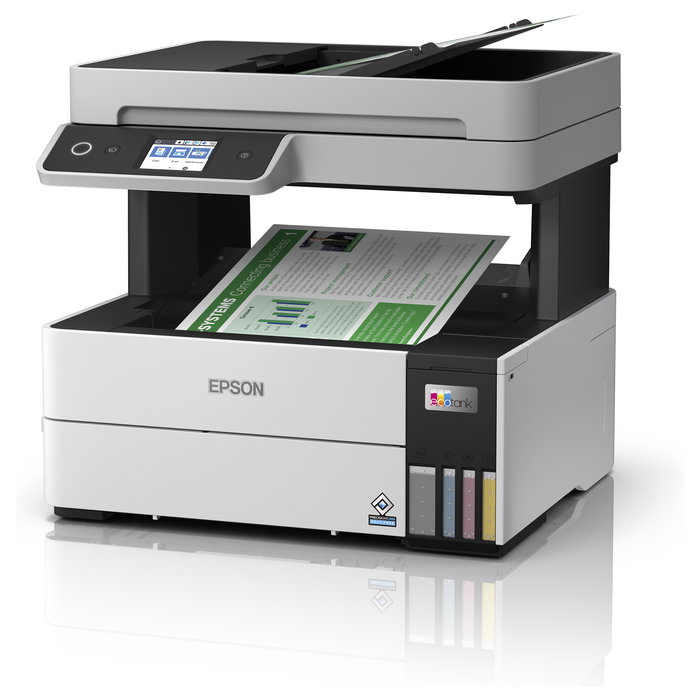 Epson ET-5150 Impresora Multifuncional 3 en 1, Inyección de Tinta, A4, WLAN, ADF, Duplex Color