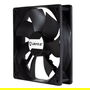 Unykach Ventilador Caja 120mm Negro - Doble Rodamiento de Bolas, PWM (4 pines), Control de Temperatura, 900-1800 RPM, 53.5 CFM, 29.5 dB, 120x120x25 mm