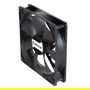 Unykach Ventilador Caja 120mm Negro - Doble Rodamiento de Bolas, PWM (4 pines), Control de Temperatura, 900-1800 RPM, 53.5 CFM, 29.5 dB, 120x120x25 mm