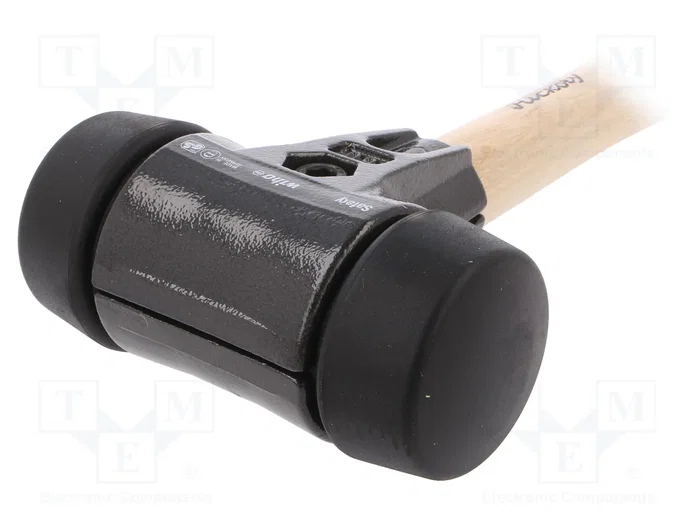 WIHA Martillo universal de caucho con mango de nogal americano