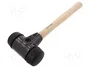 WIHA Martillo universal de caucho con mango de nogal americano