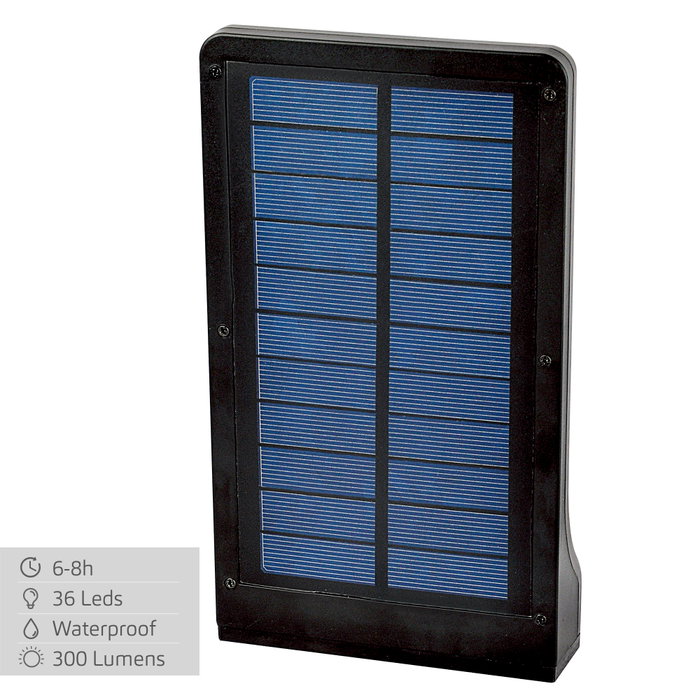 Aktive Tech Foco solar de pared con sensor de movimiento y 36 LED
